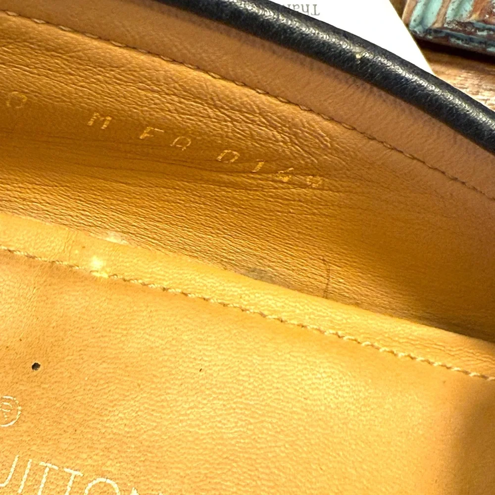 Louis Vuitton Black Leather Loafers Size 10 - Picture 8 of 10